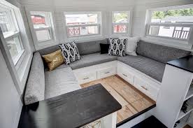 Beautifully Designed Tiny House With Luxury Kitchen And Spacious Living Area Idesignarch Interior Design Architecture Interior Decorating Emagazine Tiny House Living Room Tiny House Furniture Tiny House Living