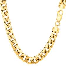 Sizes range from 16 inches all the way up to 44 inches in length. 14k Yellow Gold Miami Cuban Link Chain Necklace 6 9mm 30 Walmart Canada