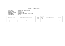 6 3 54 silabus mtk untuk smk kelas xi ki kd 2017. Https Pdfcoffee Com Download 08silabus Revisi K13 Custo Made Pdf Free Html