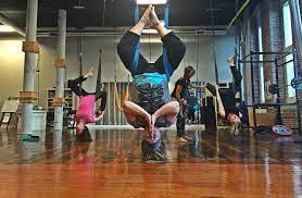 Creating space yoga is located in portland maine in historic stroudwater. Aerial Yoga Classes In Portland Biddeford Brewer Bar Harbor Fit Maine