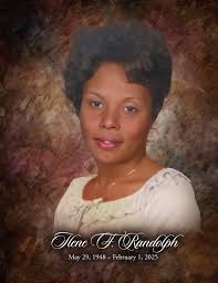 Obituary information for Ilene F. Randolph