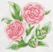 Camellia Sketch Design J8961 From Www Emblibrary Com Machine Embroidery Designs Embroidery Library Design Embroidery Flowers