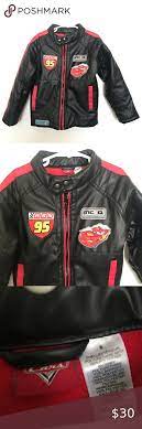 Disney Cars Lightning Mcqueen Faux Leather Jacket Faux Leather Jackets Leather Jacket Jackets