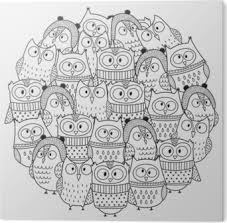 Jak zrobić kolorowankę ze zdjęcia? Plakat Zabawne Sowy W Zimie Kolo Wzor Ksztaltu Dla Kolorowanka Swiateczna Strona Kolorowania Ilustracji Wektorowych Pixers Zyjemy By Zmieniac