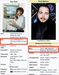 The majority of his original oil paintings were donated to charities or to pbs stations. Post Malone Was Born When Bob Ross Died Postmalone