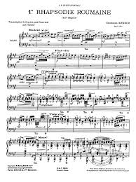 Enescu is regarded as one of the greatest musicians in romanian h. 1er Rhapsodie Roumaine Op 11 1 Von George Enescu Im Stretta Noten Shop Kaufen