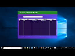 JavaFX TableView with Search Filter