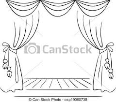 Image Result For Theater Stage Simple Drawing Theatre Drawing Vector Sketch Easy Drawings