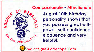 Gemselect.com has been visited by 10k+ users in the past month August 10 Zodiac Full Horoscope Birthday Personality Zsh