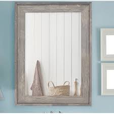 Gemma violet abarca bathroom/vanity mirror, wood in white, size 33h x 35w x 10d | wayfair c17186f303d4490689badefbb74e8235 Bathroom Vanity Mirror Bathroom Vanity Mirror Vanity Mirror Cottage Bathroom Mirrors