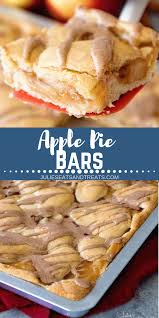 Quick And Easy Apple Pie Bars Stuffed With Apple Pie Filling In Between A Soft And Delicious Cinnamon Crust Then Dr Apple Pie Bars Easy Apple Pie Apple Recipes