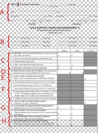 child support calculation worksheet indiana png clipart