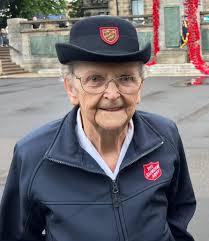 12/12/25: Robina went to visit retired Isle of Man Salvation Army Corps  Cadet Guardian Mrs Taylor (also an ex Salvation Army Officer) this morning  at Port Erin, and she wanted to wish