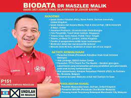 Самые новые твиты от maszlee malik (@maszlee): Harapan Johor Rasmi Dr Maszlee Malik Akan Bertanding Facebook