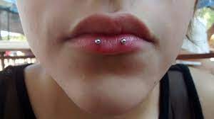 Lips Piercing Horizontal Lip Piercing Piercing Piercings