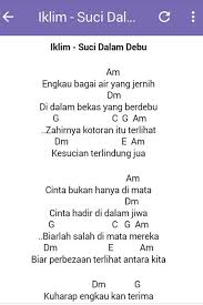 Chord gitar iklim seribu kali sayang. Chord Lagu Malaysia