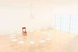 With incorrect floor protection, this piece of furniture can quickly cause wear and tear on your flooring. Circle Of Chairs One Red Chair 3d Rendering Cmf000553 Christine Muller Westend61