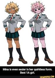 Mina Is Even Sexier In Her Quirkless Form Best 1a Girl Ifunny My Hero Hero My Hero Academia Episodes The my hero academia manga and anime series features a vast world with an extensive cast of characters created by kohei horikoshi. my hero academia episodes