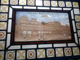 Stained Glass Window Of The Exchange Building In Tithebarn Street Liverpool Actually In The Railway Pub In The Same Street Liverpool Liverpool History Stained Glass Windows