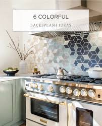 4 unique colorful kitchen backsplash