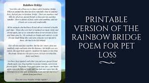 Rainbow bridge pet death poem, author unknown geist's grave, matthew arnold The Best Poems About The Loss Of A Pet Humane Goods Blog