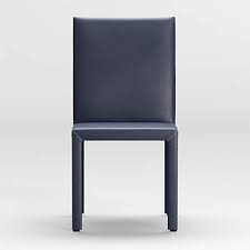 Leather side chair upholstered seating leather armchair armchair sitting room chairs swivel armchair blue dining room chairs small accent chairs tufted leather. Folio Deep Blue Top Grain Leather Dining Chair Reviews Crate And Barrel
