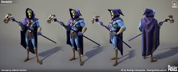 Artstation Skeletor Fan Art Real Time Rodrigo Goncalves Skeletor Fan Art Art