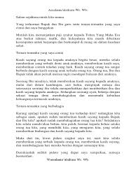 Dengan terciptanya kebersihan di desa tercinta kita ini, diharapkan masyarakat merasa nyaman dan terhindar dari berbagai penyakit yang secara tidak sadar menghinggapi tumpukan sampah jika kita tidak peduli. Contoh Pidato Kasih Sayang Orang Tua