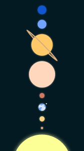 Solar System Minimal Android Hd 1080p Backgrounds Image Traxzee