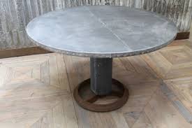 Do you assume zinc top coffee table looks great? Round Zinc Top Table Industrial Metal Restaurant Table