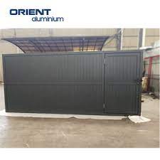 Remote control telescopic sliding gate classical aluminium alloy folding hsg61b features: Automatic Opening Hot Sales Aluminium Customized Size Sliding Gate Price From China Tradewheel Com