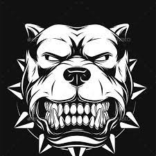 Gambar Anjing Pitbull Animasi Collar And Mongrel Graphics Designs Templates Bulldog Logo Png Download 700 464 Free Trans Dog Clip Art Angry Dog Dog Clip