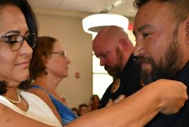 This evening in front of the city commission, family and colleagues,  Lieutenant L. Moreno and Officer R. Pennell were sworn in. Congratulations 