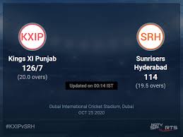 Get the latest scores on the go. Kings Xi Punjab Vs Sunrisers Hyderabad Live Score Over Match 43 T20 16 20 Updates Cricket News