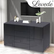 Check out our buffet cabinet selection for the very best in unique or custom, handmade pieces from our buffets & china cabinets shops. Levede High Gloss Buffet Sideboard Black 150cm Ezy Life Living
