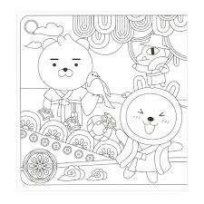 Red titan ryan coloring page tag with ryan on the app store is related to coloring pages. Kakao Hello Little Friends Coloring Book Arts Crafts Korea