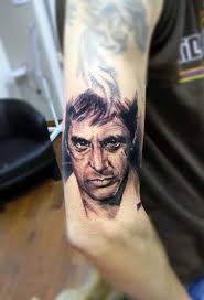 Maybe you would like to learn more about one of these? Al Pachino Scarface Portrait Tattoo By Luckyfoxtattoo On Deviantart
