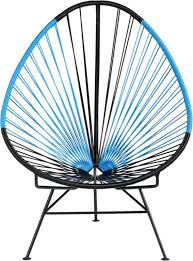 Acapulco Black Blue Lounge Chair In View All Outdoor Cb2 Silla Acapulco Disenos De Unas Cosas De Casa