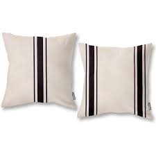 Mainstays 16 stripe outdoor throw pillow black white. Pin On Living Rooms