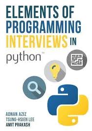 Pdf Download Elements Of Programming Interviews In Python The Insiders Guide By Adnan Aziz Free Epub Download Books Free Reading Pdf Books