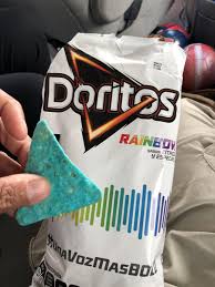 ¡atrévete con los sabores de doritos® bits®! These Rainbow Colored Mexican Doritos Blue Chips Doritos Rainbow Colors Food