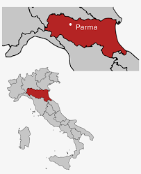 Map is showing italy and the surrounding countries with international borders, the national capital rome, administrative region capitals, major cities, main roads, railroads, and the location of the mont blanc (monte bianco) with 4,810.45 m highest point in europe, and gran. Italy Map Emilia Romagna Parma Italy Series A Map Png Image Transparent Png Free Download On Seekpng