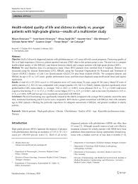 Learn vocabulary, terms, and more with flashcards, games, and other study . Pdf Health Related Quality Of Life And Distress In Elderly Vs Younger Patients With High Grade Glioma Results Of A Multicenter Study