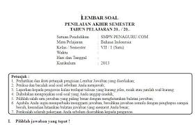 Prediksi soal ujian smp 2021 bahasa indonesia. Kisi Kisi Dan Soal Pas Bahasa Indonesia Smp Kelas 7 8 9 Kurikulum 2013 Revisi Terbaru