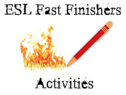 There are 35 activities for your fast finishers. Fast Finishers Printables Esl Kids Games Fast Finishers Fast Finisher Activities English Games For Kids