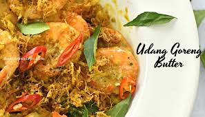 Goreng belut sampai kering, dan balik sesekali. Udang Goreng Butter Sarang Telur Butter Prawn Buat Orang Lapo