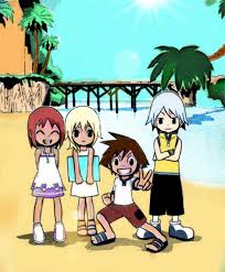In kingdom hearts, riku is a calm, cool, collected teenager who is not afraid to go beyond his limits. Kingdom Hearts Sora Kairi Namine And Riku By Perladellanotte On Deviantart