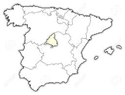 Share any place in map center, ruler for distance measurements, address search, find your location, weather forecast, regions and cities lists with capital and administrative centers are. Political Map Of Spain With The Several Regions Where Madrid Stock Photo Picture And Royalty Free Image Image 10818460