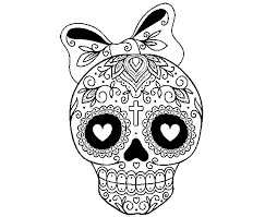 Deux photos supplémentaires de tatouages de femmes. Coloriage Crane Mexicain En Ligne Dessin Gratuit A Imprimer