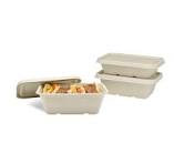Karat Earth 24oz Natural Bagasse Take Out Container, Rectangular - 500 pcs
